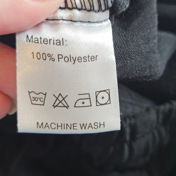 Pull On Wide Leg Pants Black Plus Size 3x Work Office Neutral Casual - Picture 8 of 9